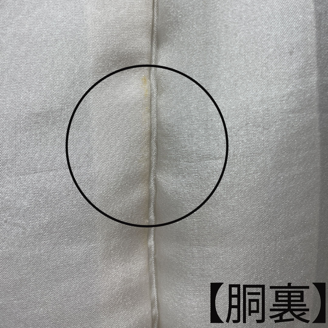 Komon Length 153.5cm Sleeve length 62cm Awase Rikyu color Edo komon Artist's work Shark Pure silk A rank Green 1115003443219