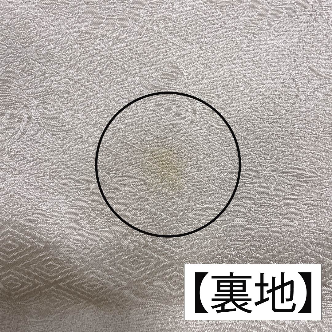Visiting Kimono, Pure Silk, B-Rank, Lined, Length 160cm, Sleeve Length 63cm, Pale White (Sohakushoku), with Half-Collar, Iroha Song, Mitsukoshi, Artist's Work, Pink, Product Number: 1112006954413