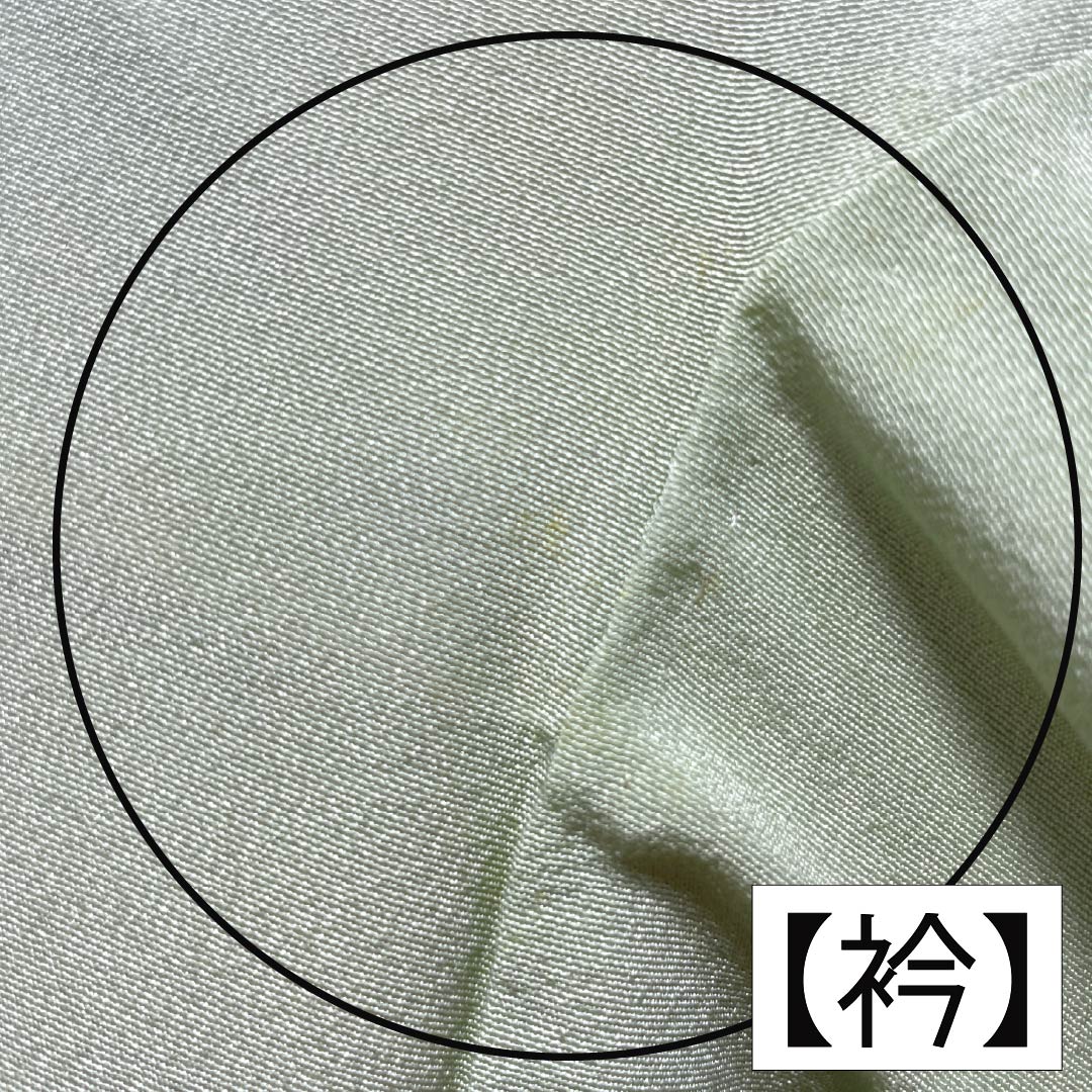 Visiting Kimono, Pure Silk, Grade B, Lined, Length 165cm, Sleeve Length 65.5cm, Light Green, Floral Design, Artist: Shuichi, Included Basting Thread, Green, Product Number: 1112006974519