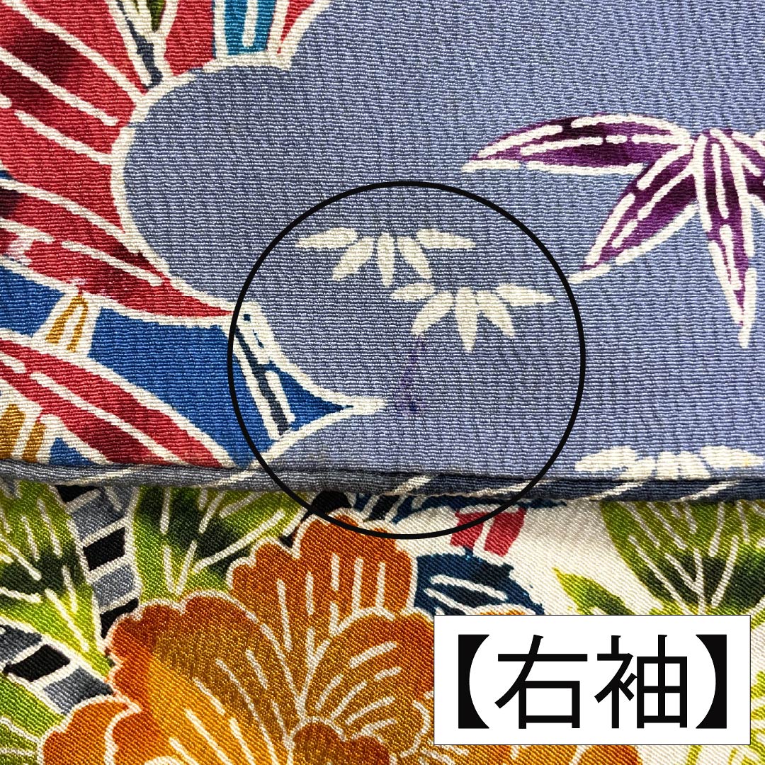 振袖 正絹 Bランク 身丈148.5cm 裄丈62cm 袷 生成り色（きなりいろ） 京紅型 吉祥文様    白系 1113002644111
