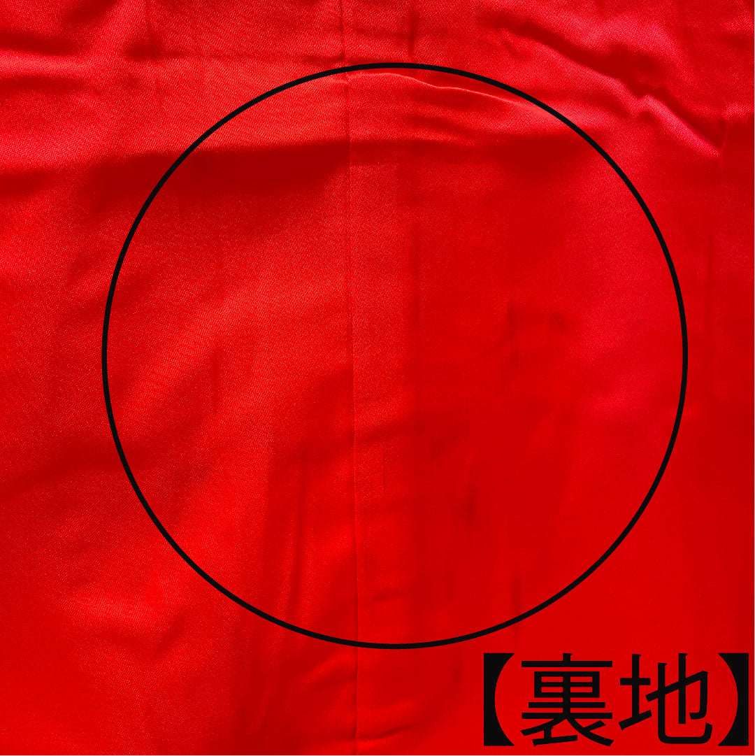 Colored uchikake, pure silk, length 191cm, sleeve length 65cm, Karaori, gold leaf finish, crane, B rank, lined, white, 1110000664911