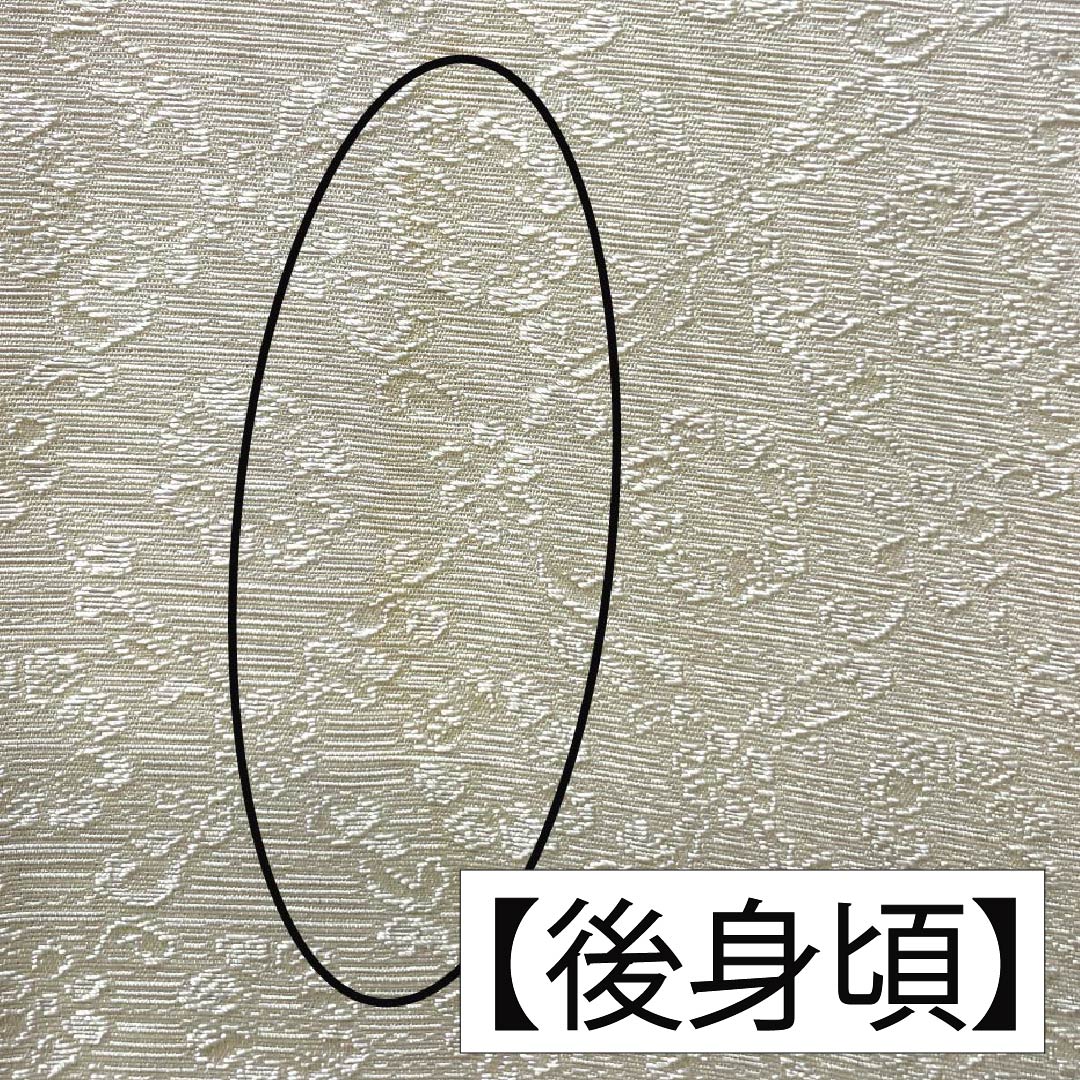 訪問着 正絹 Sランク 袷 身丈158cm 裄丈66cm 生成り色（きなりいろ） 付下げ 京友禅 雪輪 白系 1112006782311