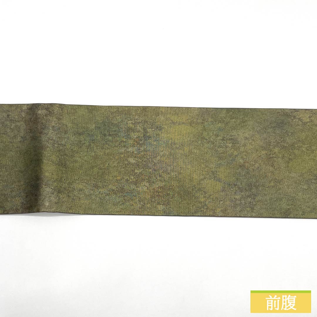 Nagoya Obi, Pure Silk, S-Rank, with Dried Foil and Nishijin Weave, Length 364cm, Six-Ply, Semi-Formal, Gradient Pattern, 1124010222399, Nagoya Style