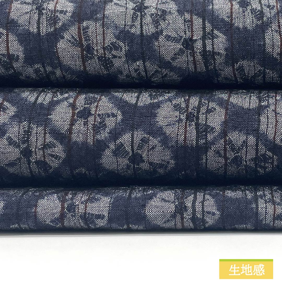 Nagoya Obi, Pure Silk, S-Rank, Indigo Gray, Shibori Dyed, Hat-Shibori, Length 379cm, Full Length, Casual, Gray, Product Number 1124009892322, Nagoya Style