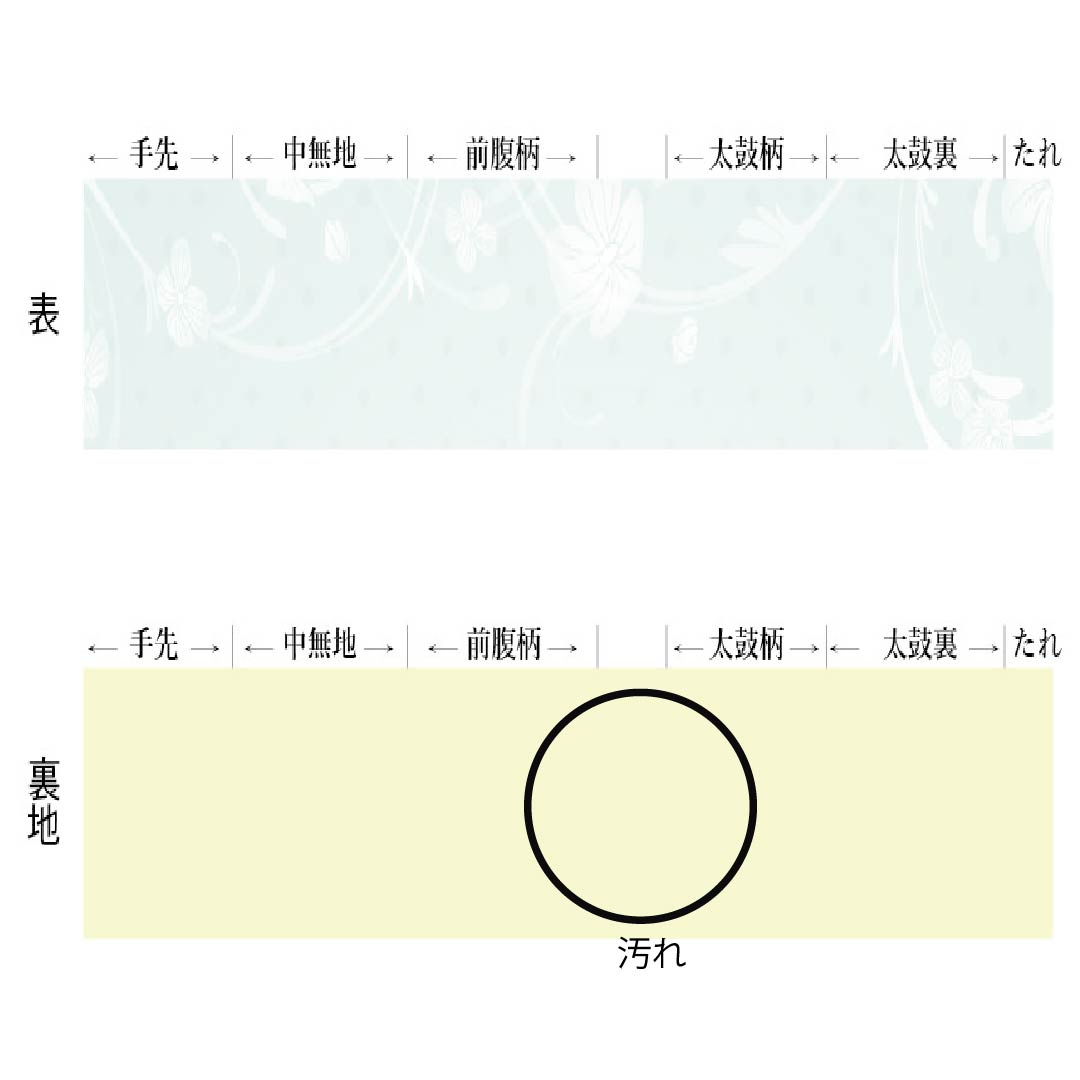 Nagoya Obi, Pure Silk, Grade A, Striped, Tsumugi Fabric, 376cm Long, Full Length, Casual, Gradient Pattern, 1124009953399, Open-Leg Style