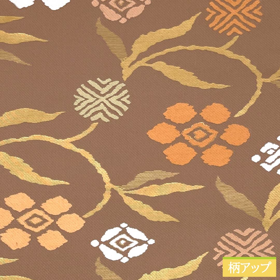 Nagoya obi, genuine silk, A rank, fawn color, classic pattern, obi length 360cm, rokutsu, semi-formal, brown, 1124011243314, open-ended tailoring