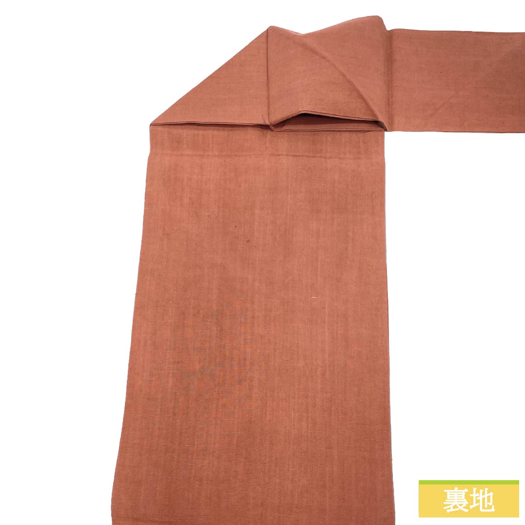 名古屋帯 正絹 Aランク 名古屋仕立て 赤蘇芳色（あかすおういろ） 汕頭刺繍 絞り 古典柄 帯丈359cm ポイント柄 カジュアル ピンク系 1124012553313