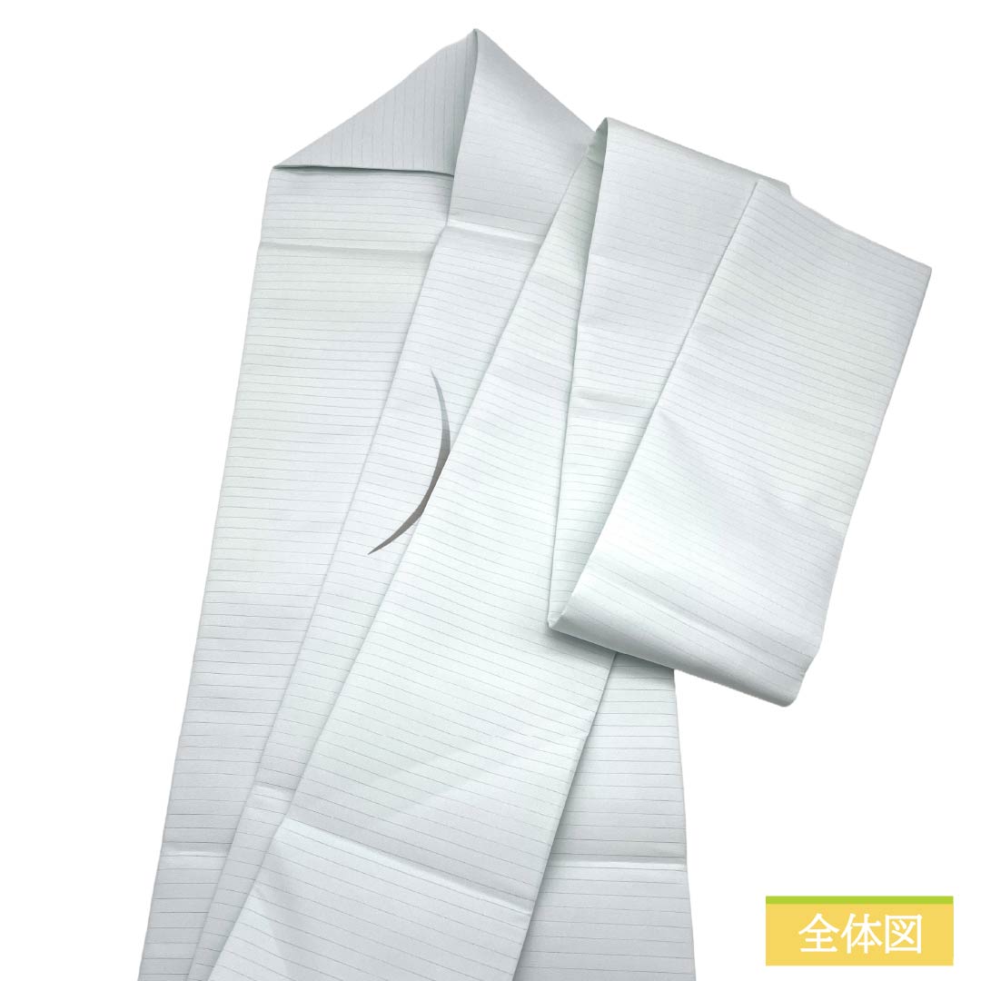 名古屋帯 正絹 Aランク 名古屋仕立て 露芝模様 古典柄 夏帯 長尺 帯丈376.5cm ポイント柄 カジュアル 青系 1124013203317