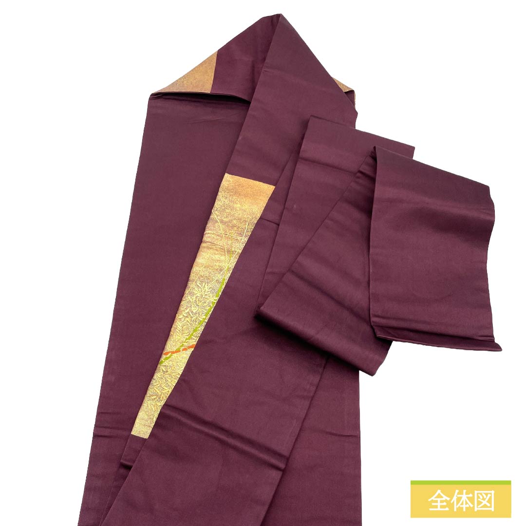 名古屋帯 正絹 Aランク 名古屋仕立て 金色（きんいろ） 古典柄 ススキ 帯丈353cm ポイント柄 セミフォーマル グラデーション系 1124012753399