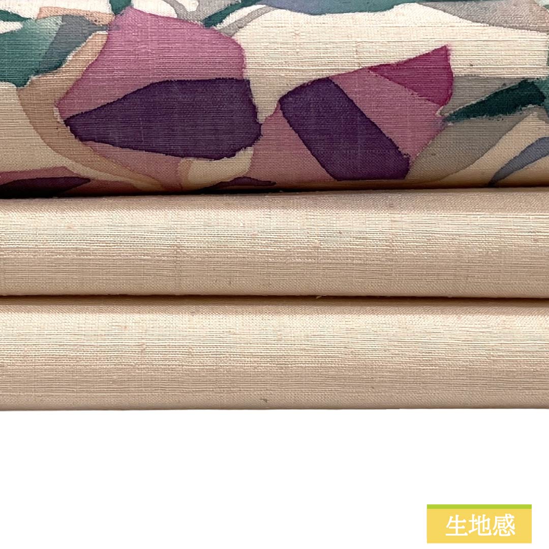 Nagoya Obi Silk S Rank Nagoya Tailored Light Pinkish Brown Batik Abstract Floral Pattern Artist Piece Obi Length 395cm Partial Pattern Casual Pink System 1124011712413