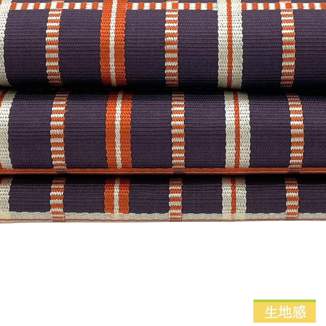 Nagoya Obi, genuine silk, A rank, Nagoya tailoring, Shikoku-iro (deep purple), Yoshino-mandori pattern, classic pattern, obi length 353cm, fully patterned, casual, purple系, 1124011653320