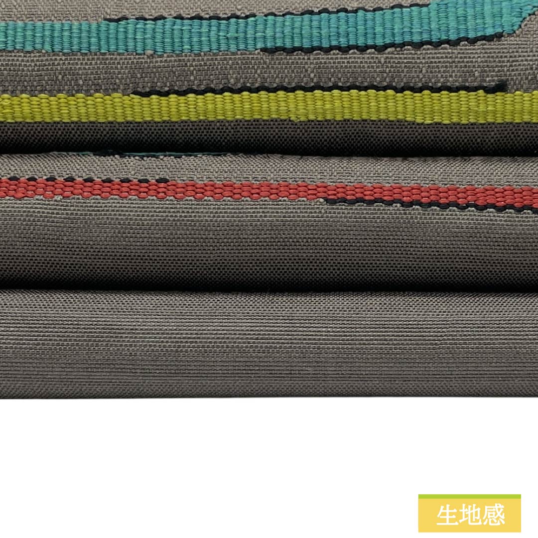 Nagoya Obi, genuine silk, A rank, Nagoya tailoring, geometric pattern, obi length 356cm, partial pattern, casual, gray-based, 1124012503322