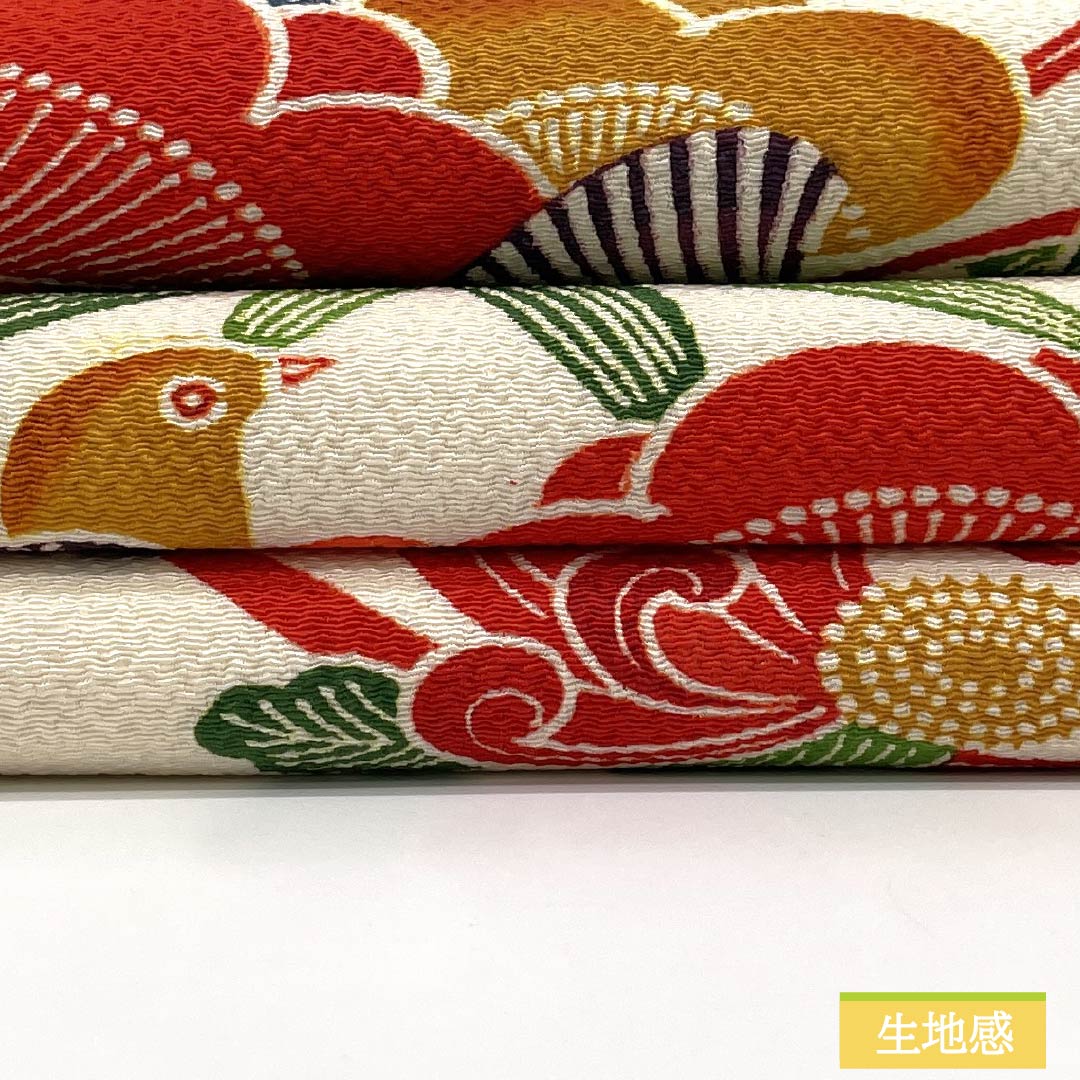 Nagoya obi, genuine silk, B rank, milky white, Kyoto bingata, floral, classic pattern, obi length 363cm, full pattern, casual, white, 1124011224311, Matsuba-style tailoring
