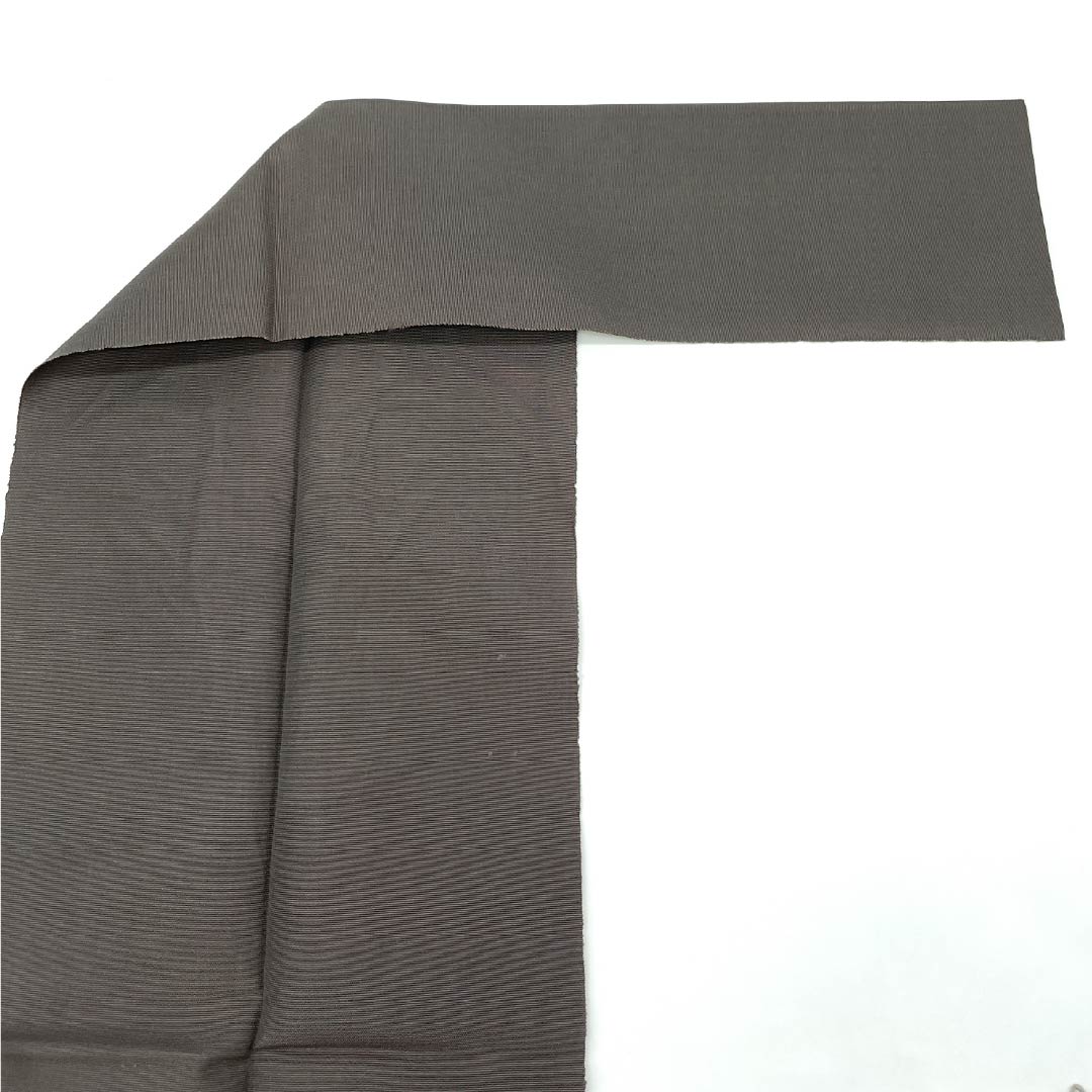 Nagoya Obi, genuine silk, A rank, Nagoya tailoring, geometric pattern, obi length 356cm, partial pattern, casual, gray-based, 1124012503322