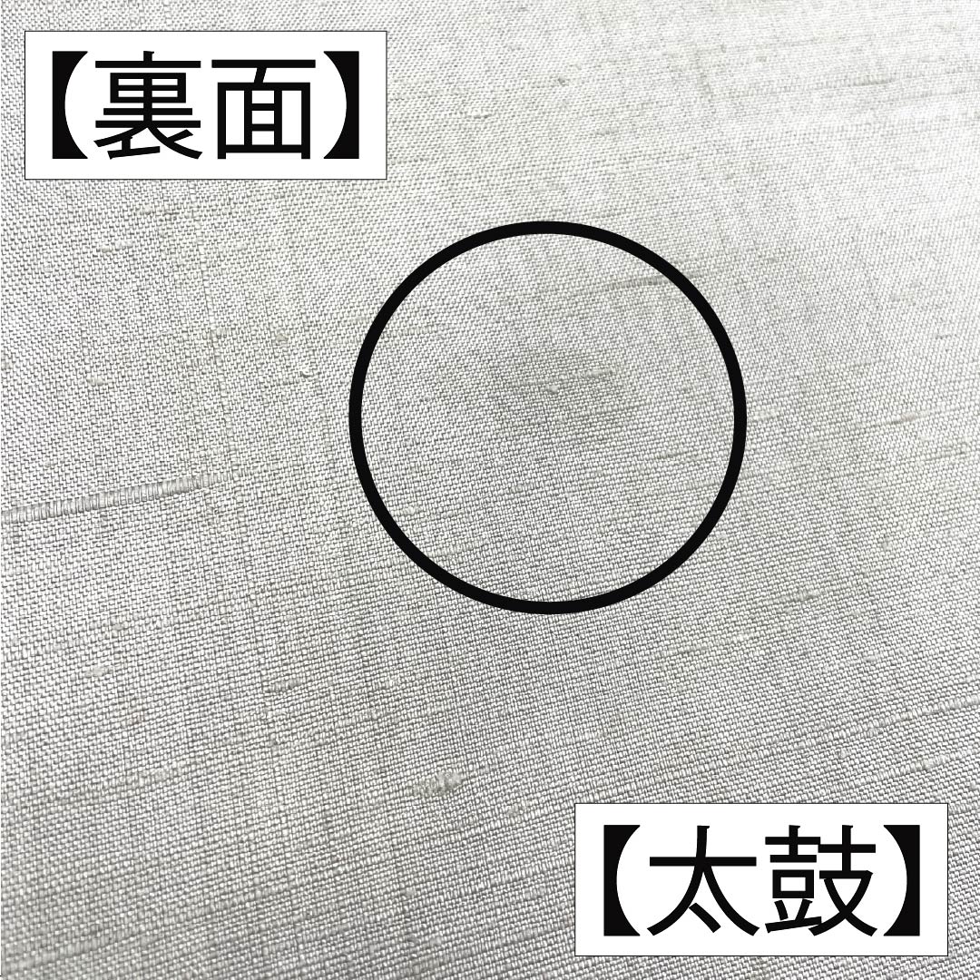 名古屋帯 正絹 Aランク 名古屋仕立て 絹鼠色（きぬねずいろ） 染め帯 紬地 唐辛子 帯丈427cm ポイント柄 カジュアル グレー系 1124011763422