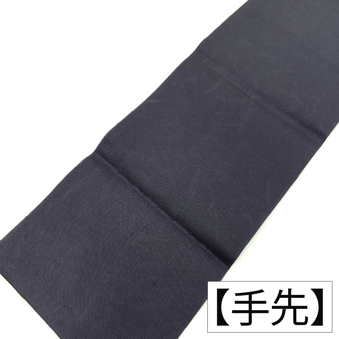 名古屋帯 正絹 Aランク 名古屋仕立て 黒鼠色（くろねずいろ） 古典柄 塩瀬 和楽器 帯丈370cm ポイント柄 セミフォーマル 黒系 1124012573310