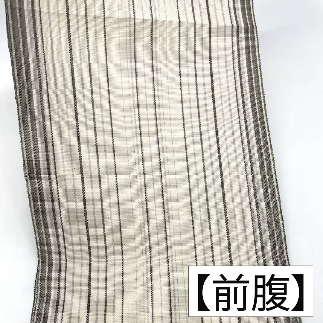 名古屋帯 正絹 Aランク 松葉仕立て 乳白色（にゅうはくしょく） 蘇州刺繡 花柄 古典柄 帯丈376cm ポイント柄 セミフォーマル 白系 1124011673311
