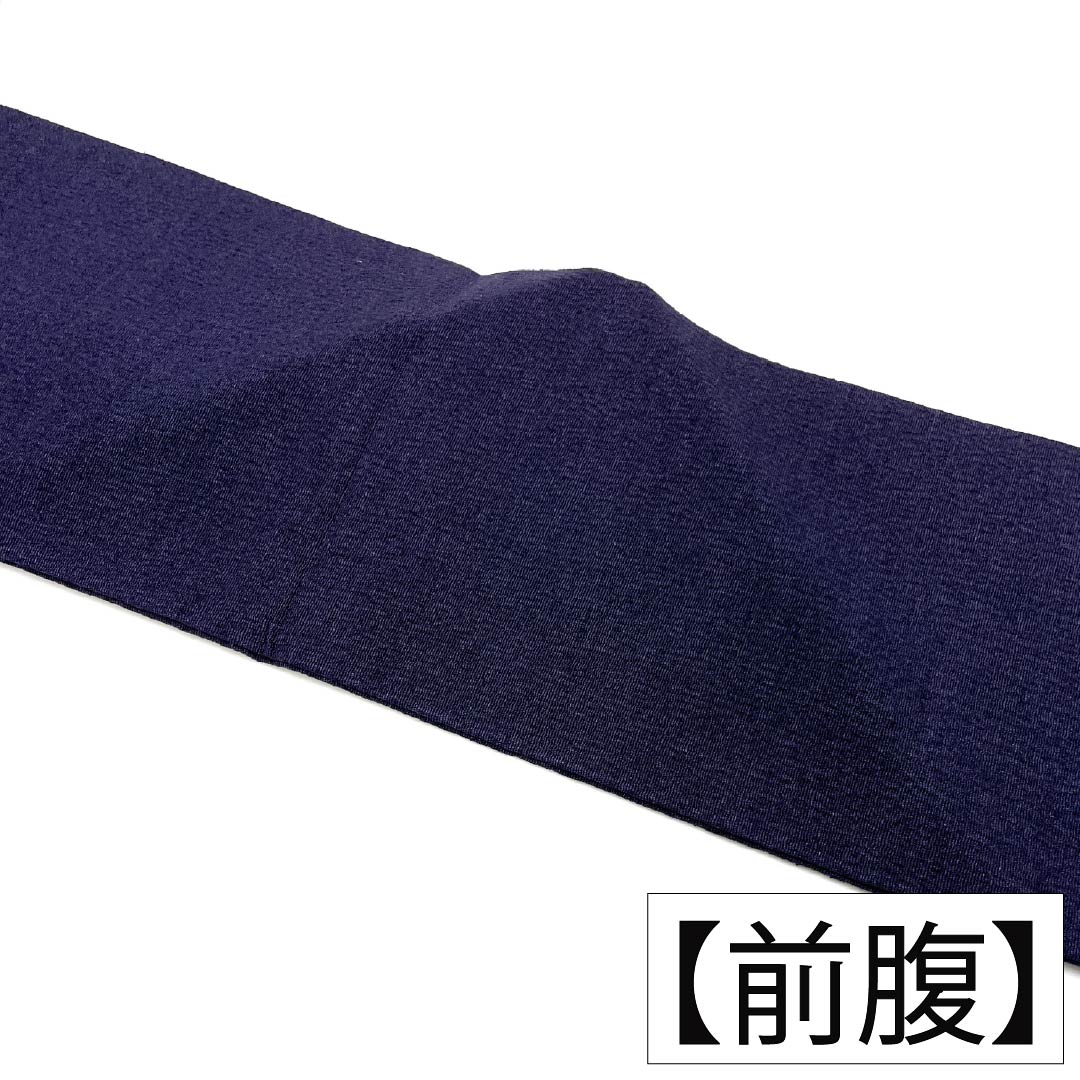 Nagoya obi, genuine silk, Rank A, Kachiiro (dark blue/brown), katazome, chirimen fabric, classic pattern, obi length 365cm, point pattern, casual, purple-ish, 1124011493320, Nagoya tailoring