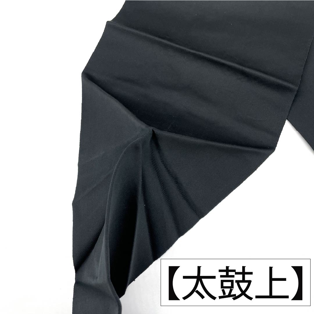 名古屋帯 正絹 Aランク 名古屋仕立て 黒色（くろいろ） 流水 帯丈350cm ポイント柄 カジュアル 黒系 1124012343310