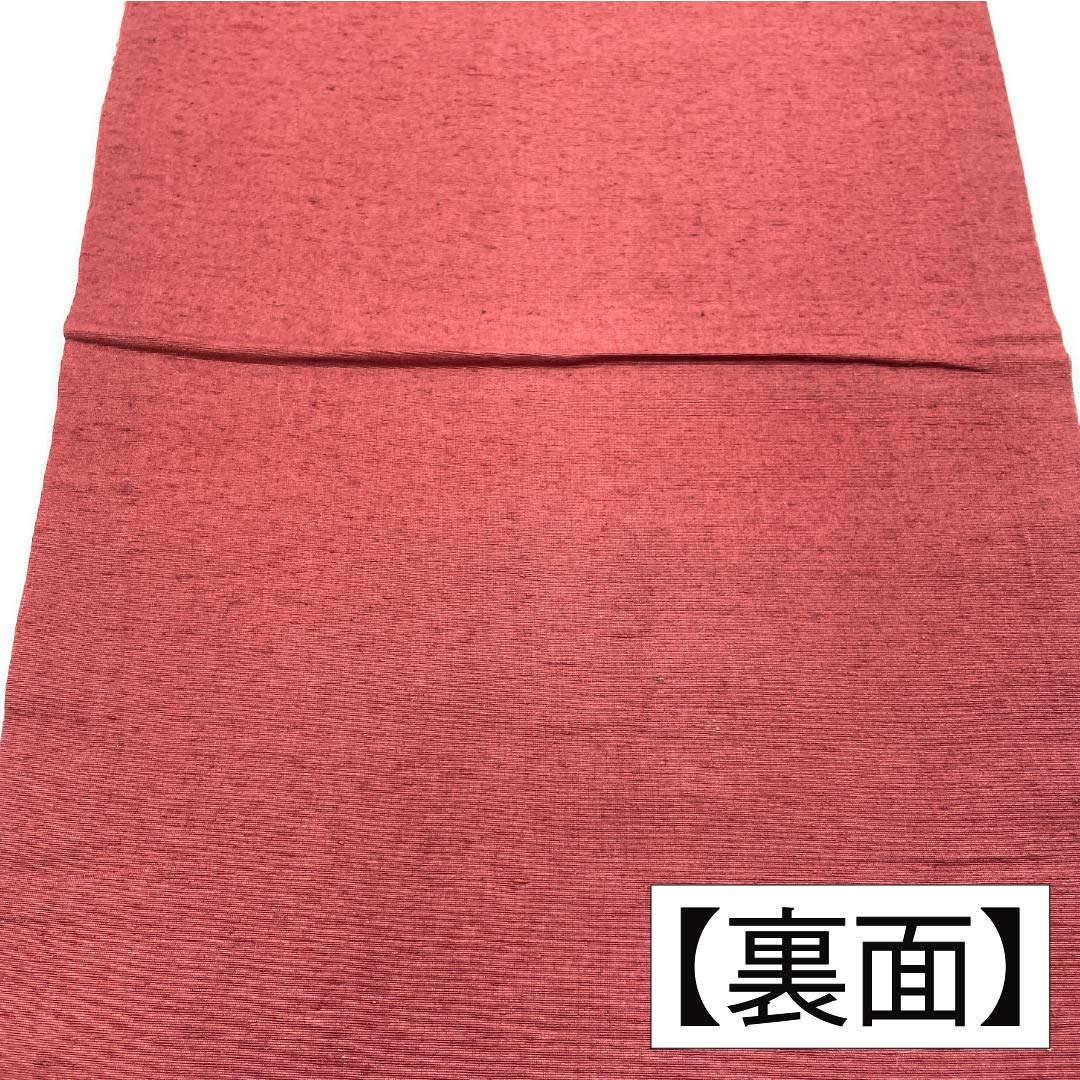 Nagoya obi, genuine silk, A rank, cream (neri-iro), plant-dyed, landscape painting, obi length 351cm, point pattern, casual, beige family, 1124011113325, Nagoya tailoring