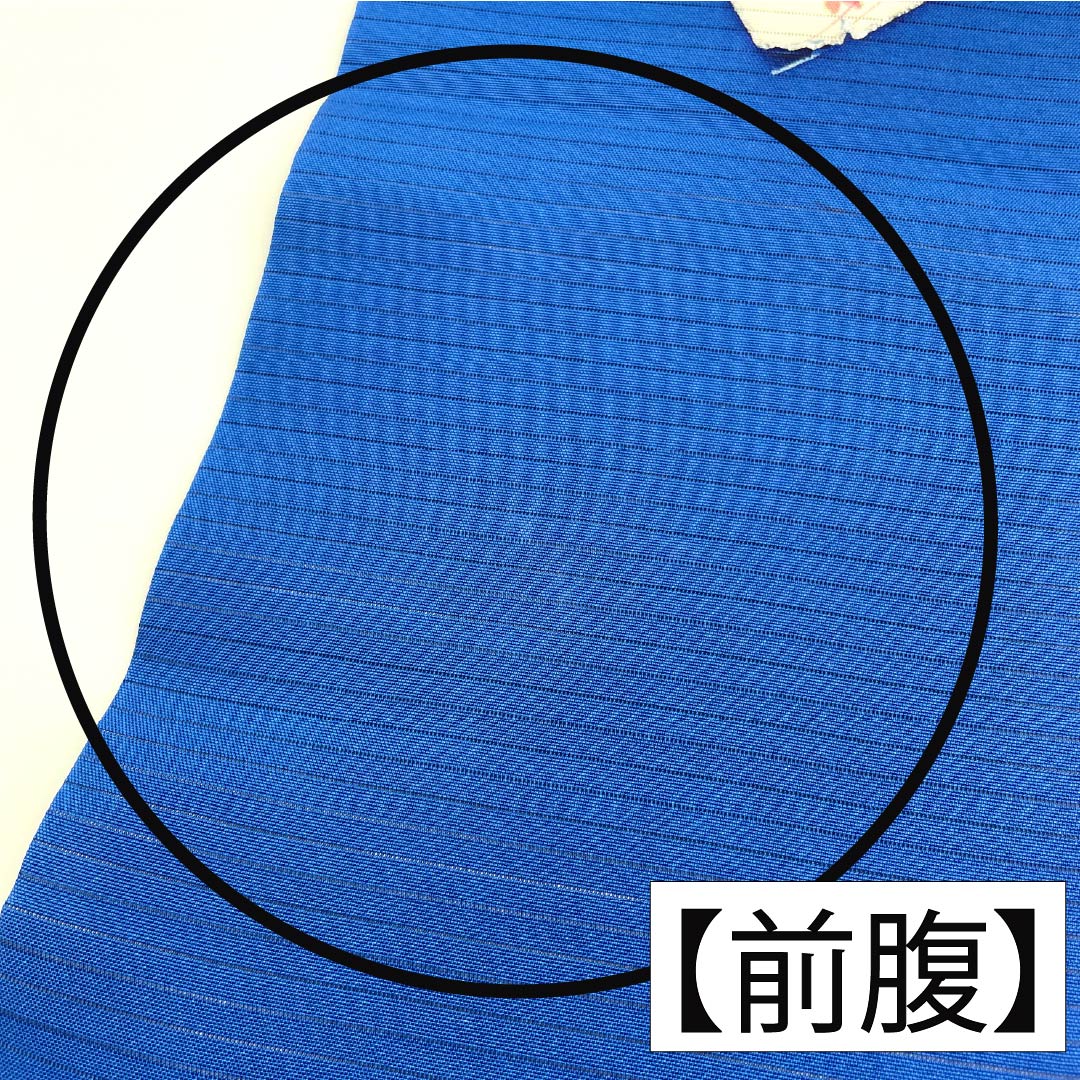 名古屋帯 正絹 Aランク 名古屋仕立て 碧瑠璃色（へきるりいろ） 夏帯 扇 花柄 帯丈362cm ポイント柄 カジュアル 青系 1124012993317