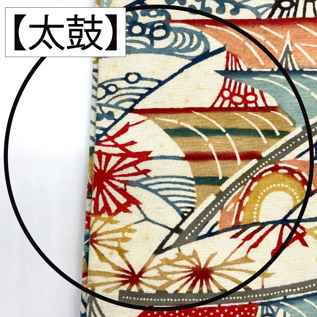 名古屋帯 正絹 Aランク 名古屋仕立て 白色（しろいろ） 型染 砧青磁色（きぬたせいじいろ） 風景柄 帯丈333cm 六通 カジュアル 白系 1124012223311