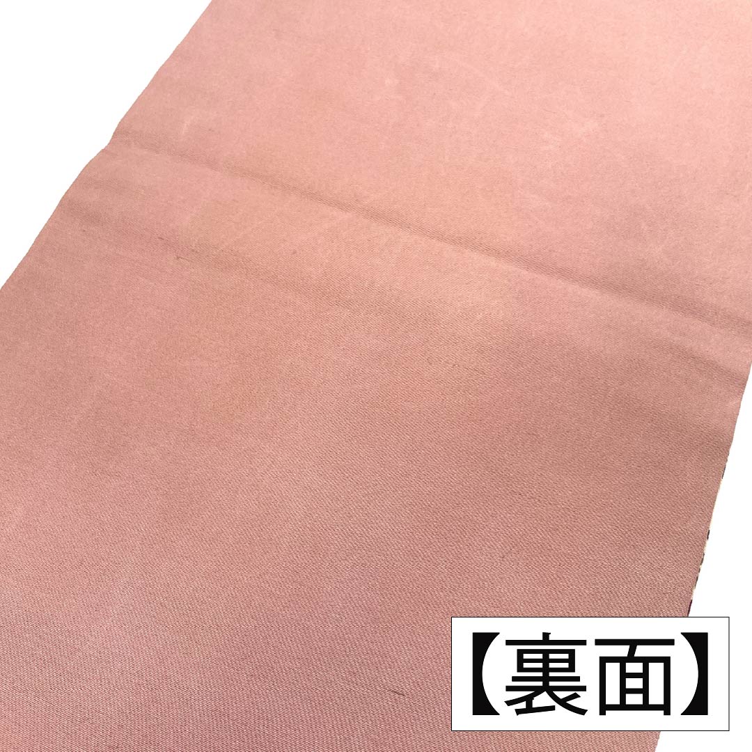 Nagoya obi, genuine silk, A rank, obana-iro (cream), Kyo-bingata botanical pattern, obi length 325cm, rokkaku, casual, cream system, 1124011253315, Nagoya tailoring