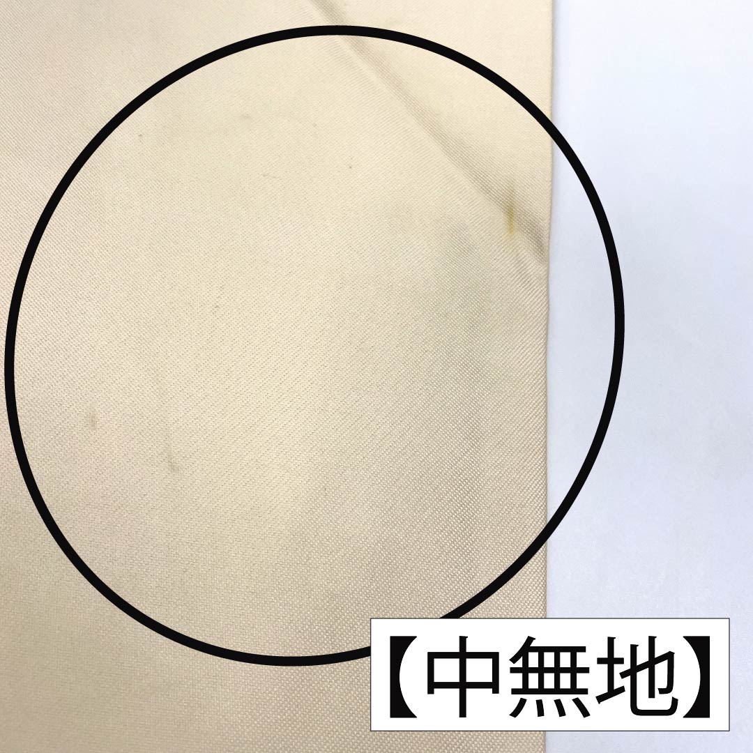 名古屋帯 正絹 Aランク 名古屋仕立て 金色（きんいろ） 古典柄 紐 ライン 帯丈355cm ポイント柄 セミフォーマル 金系 1124012723321