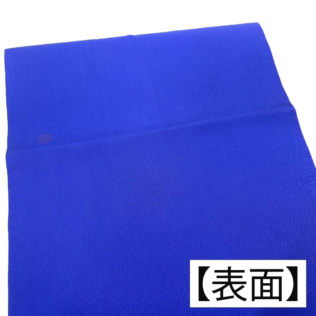 Nagoya obi, genuine silk, A rank, bellflower color (kikyō-iro), dyed obi, shioze, landscape pattern, obi length 361cm, focal pattern, semi-formal, blue tones, 1124011463317, Nagoya-style tailoring
