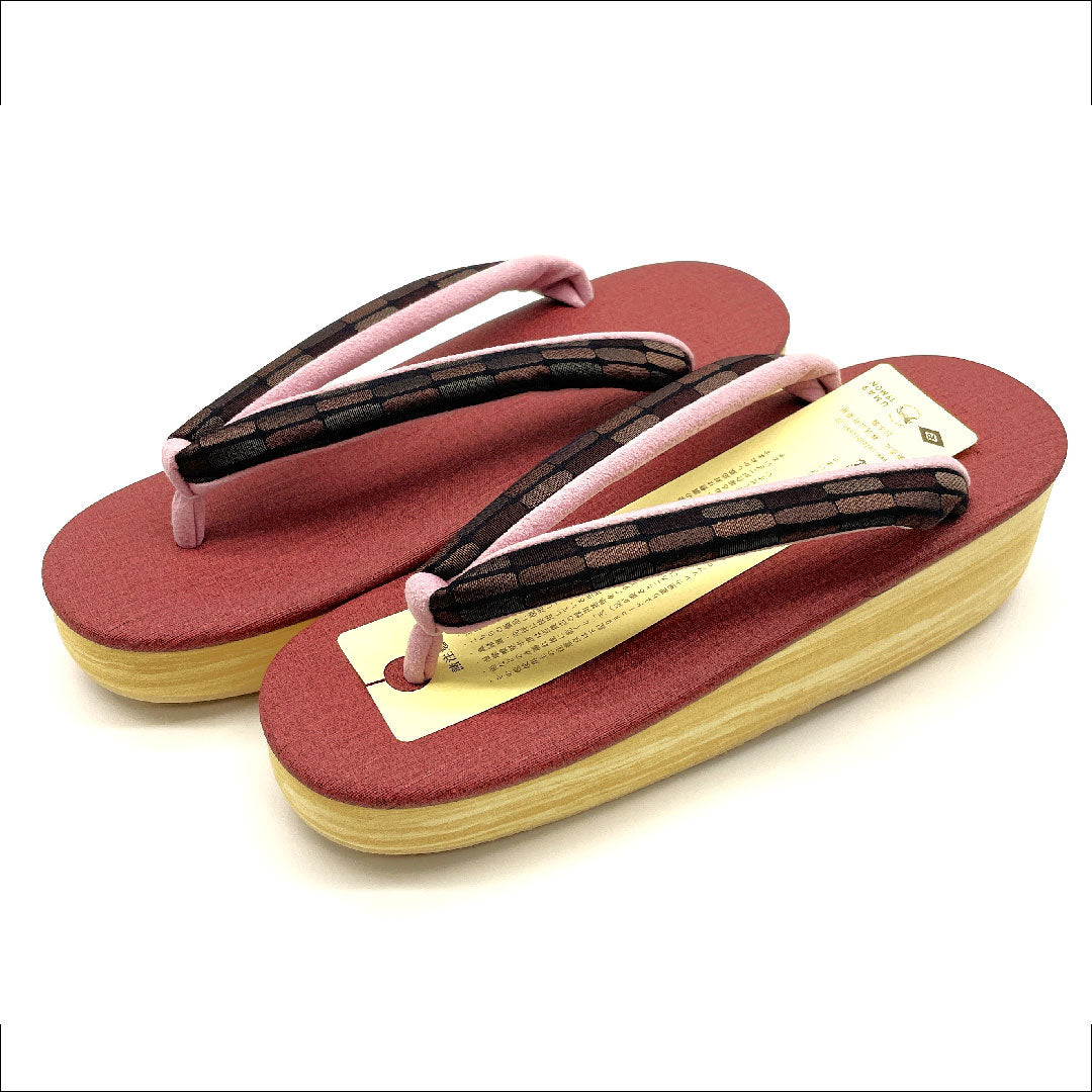 (Brand new, unused) Karen Blosso Cafe Sandals, Size M, Red, NEW Rank, 1122000621312