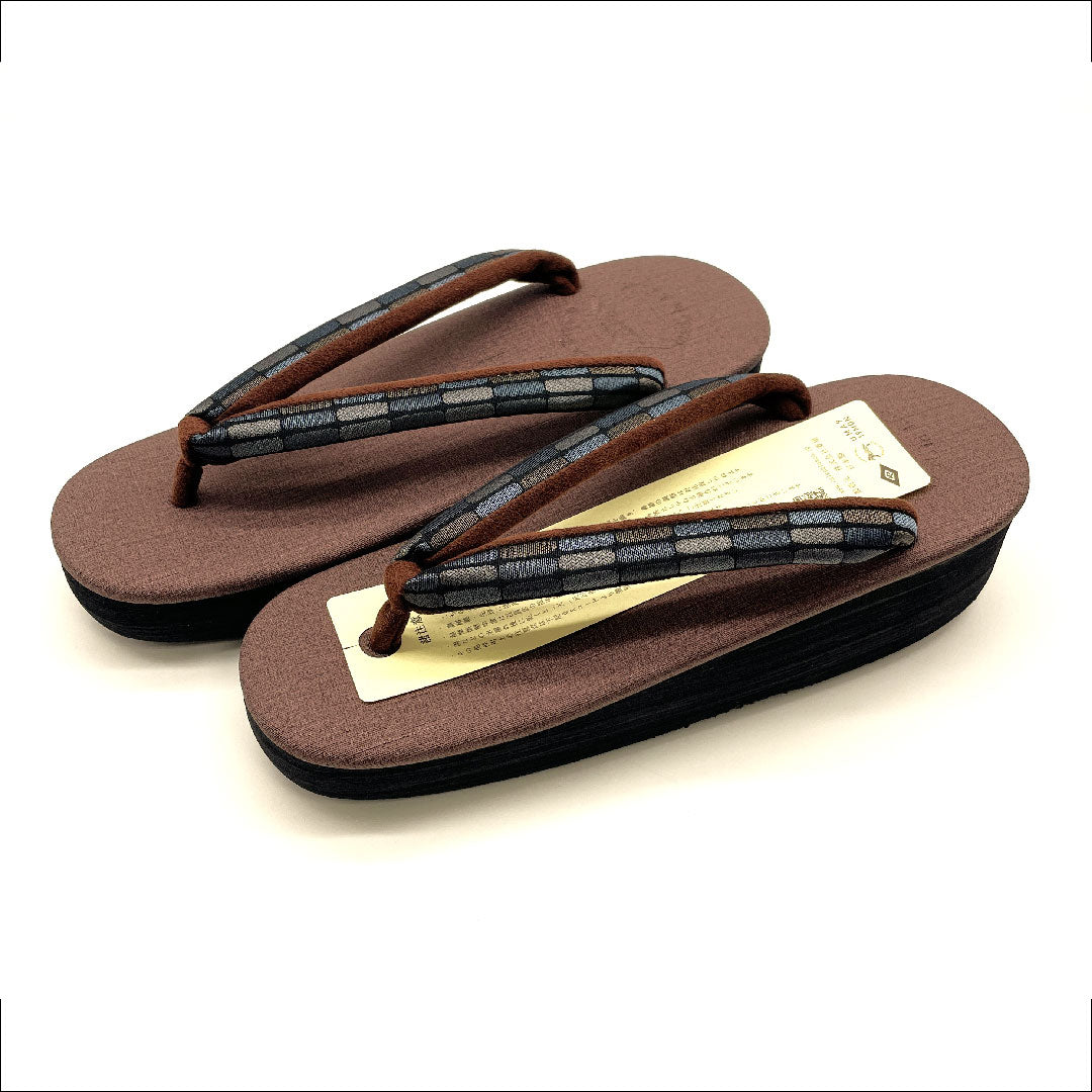(Brand new, unused) Karen Blosso Cafe Sandals, Size L, Brown, NEW Rank, 1122000871414