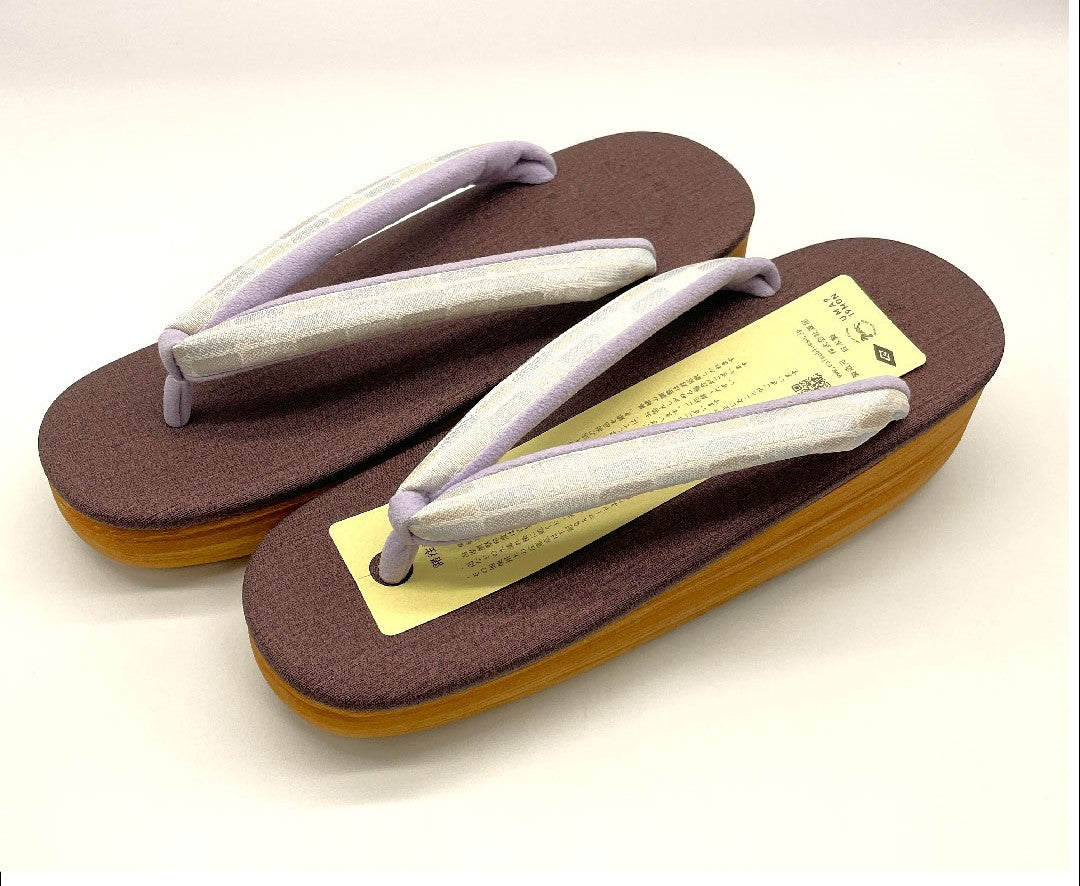 （新品未使用品）カレンブロッソ カフェ草履 Lサイズ 紫系 NEWランク 1122000471420