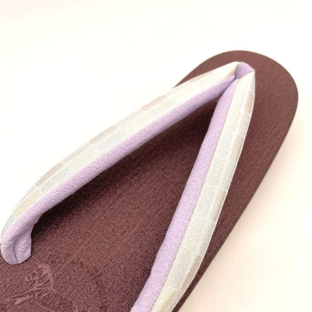 （新品未使用品）カレンブロッソ カフェ草履 Lサイズ 紫系 NEWランク 1122000471420
