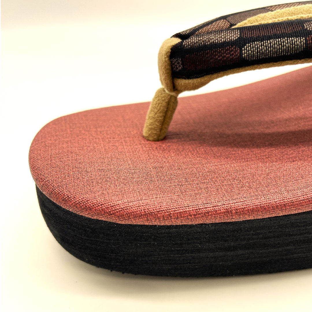 (Brand new, unused) Karen Blosso Cafe Sandals, Size L, Red, NEW Rank, 1122000911412