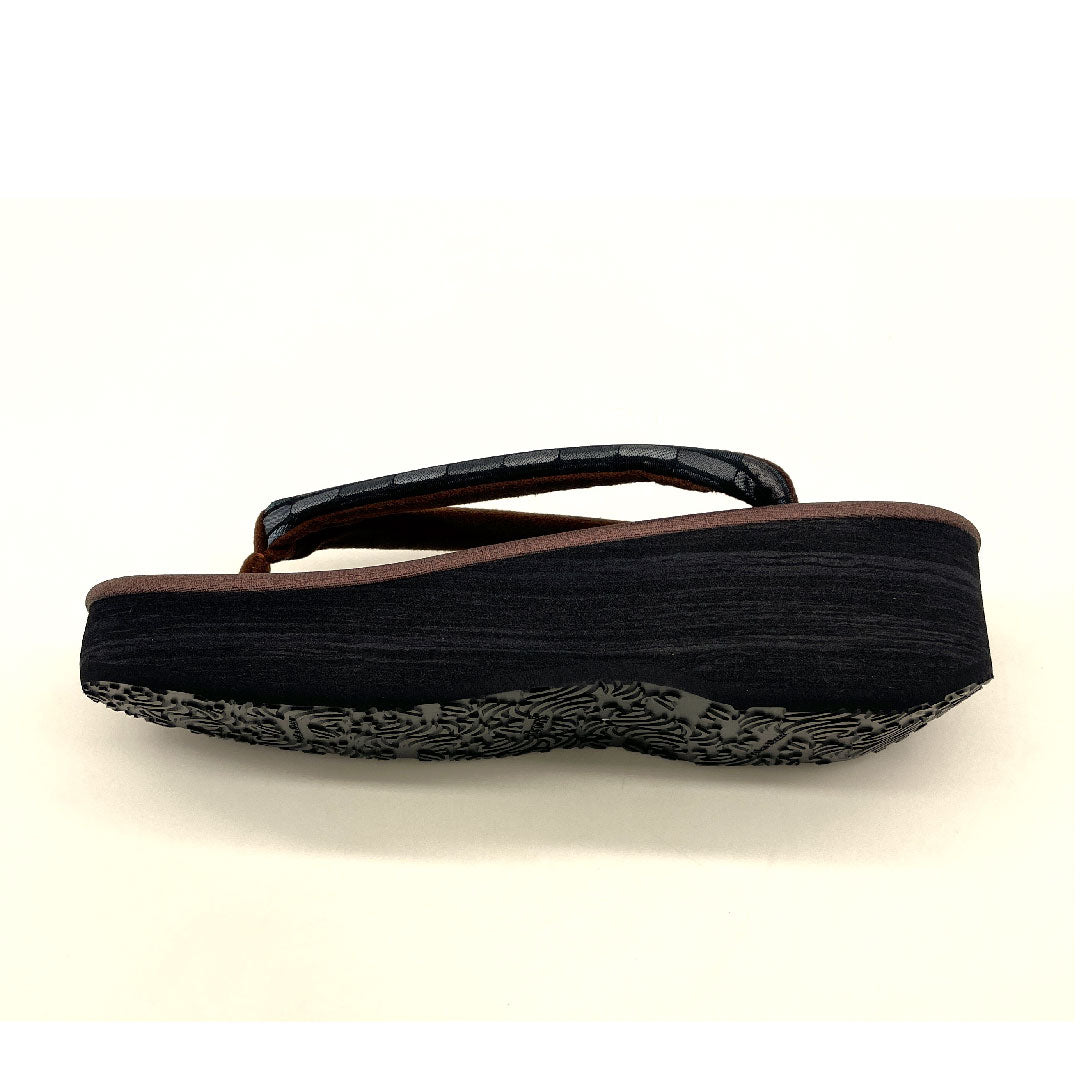 (Brand new, unused) Karen Blosso Cafe Sandals, Size L, Brown, NEW Rank, 1122000871414