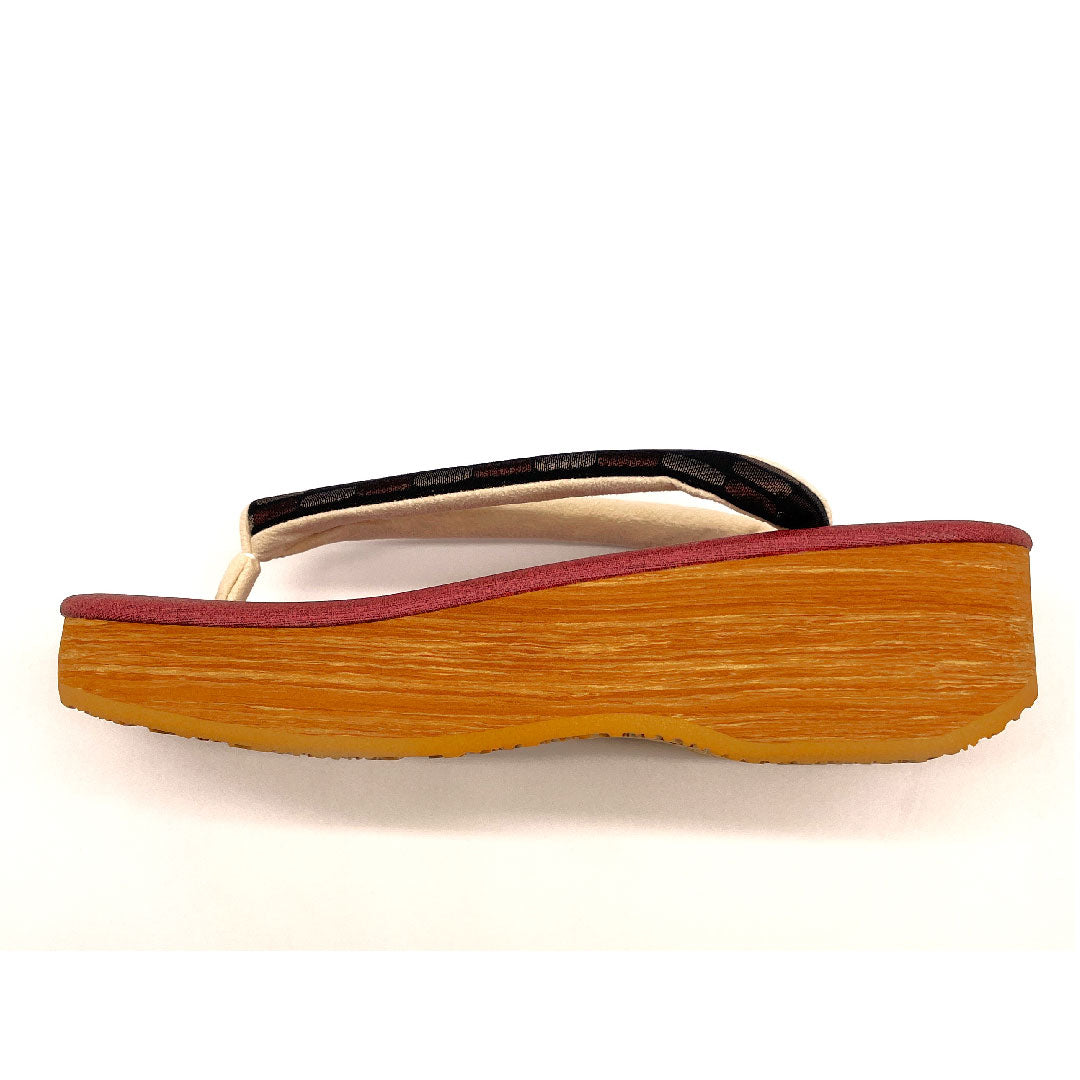 (Brand new, unused) Karen Blosso Cafe Sandals, Size L, Red, NEW Rank, 1122000441412