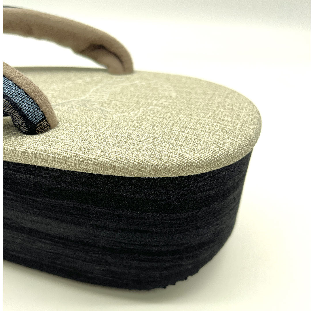 (Brand new, unused) Karen Blosso Cafe Sandals, Size L, Gray, NEW Rank, 1122000361422
