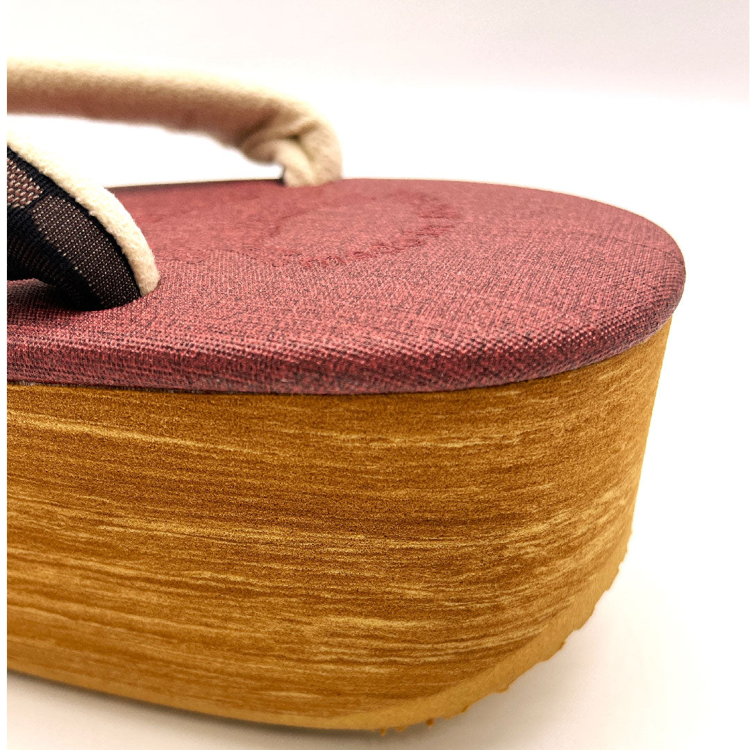 (Brand new, unused) Karen Blosso Cafe Sandals, Size L, Red, NEW Rank, 1122000441412