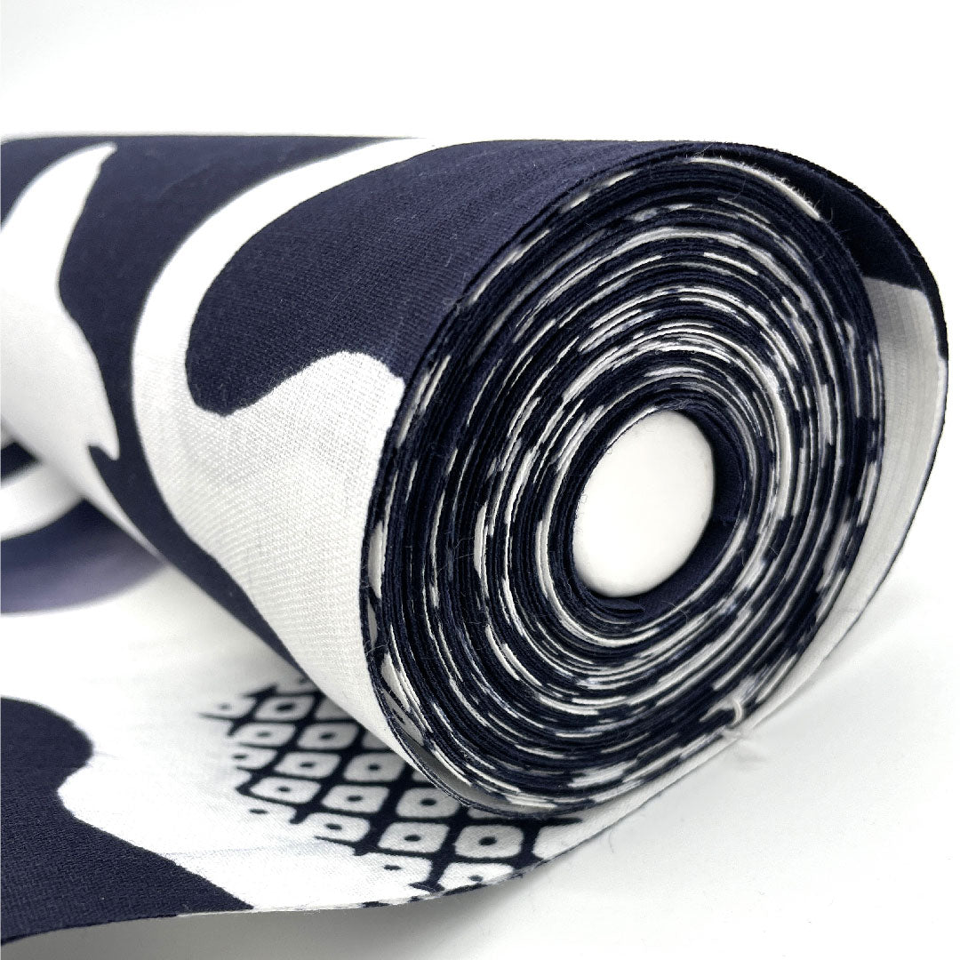 (New) Yukata CalenBlosso Dolphin pattern Roll of cotton New rank Navy 1118000391118