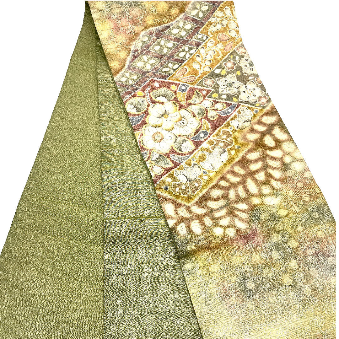 Fukuro Obi Tsujigahana Fukureori Obi Length 444cm Pure Silk S Rank Point Pattern Semi-Formal Gold 1123001412321