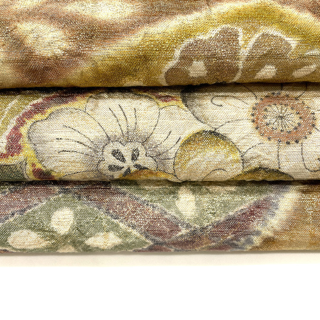 Fukuro Obi Tsujigahana Fukureori Obi Length 444cm Pure Silk S Rank Point Pattern Semi-Formal Gold 1123001412321