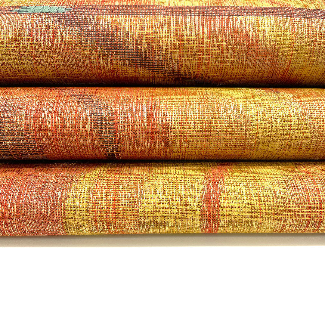 Fukuro Obi (Flowing Water) Length 434cm Pure Silk S Rank Six-way Casual Brown 1123002322314