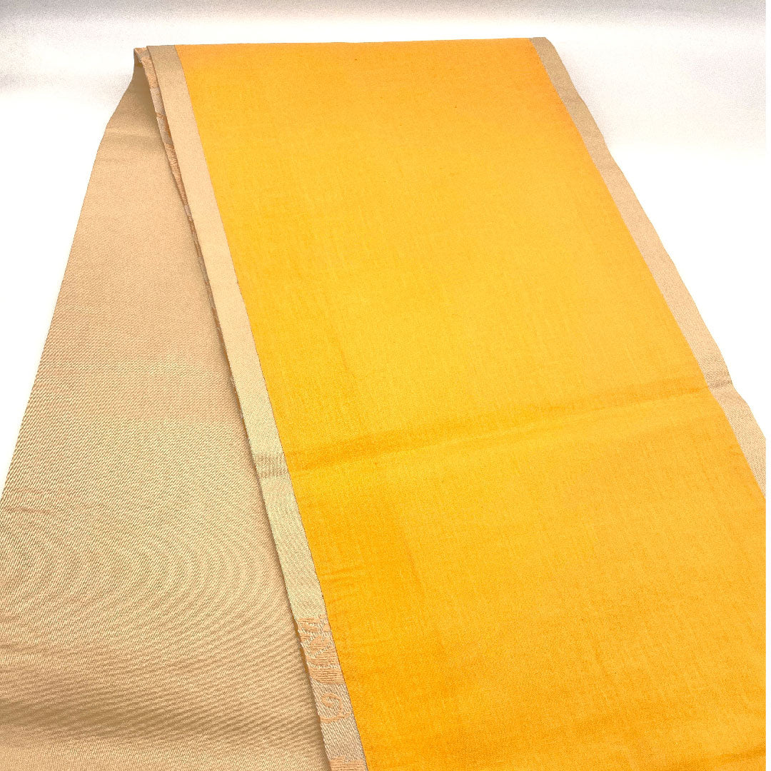Nagoya obi, Living National Treasure Kitagawa Heiro, Honkaraori, Facing Birds, Length 367cm, Pure Silk, A Rank, Six-way, Casual, Pink, 1124001083313, Open-cut
