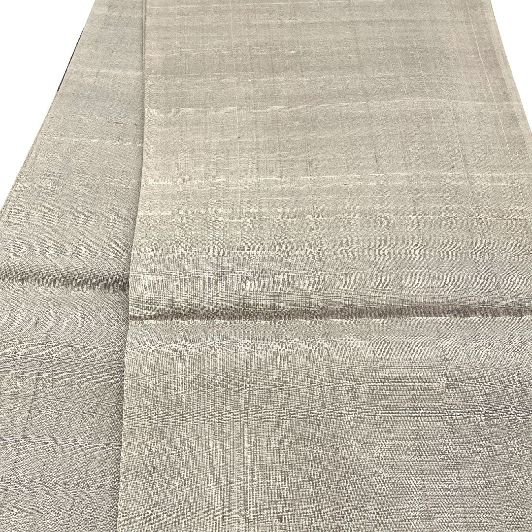 [Unfinished] Fukuro Obi, Silk, S Rank, Abstract Bird, True Cotton, Floral Pattern, Obi Length 453cm, Partial Pattern, Casual, Gray Tones 1123001712422
