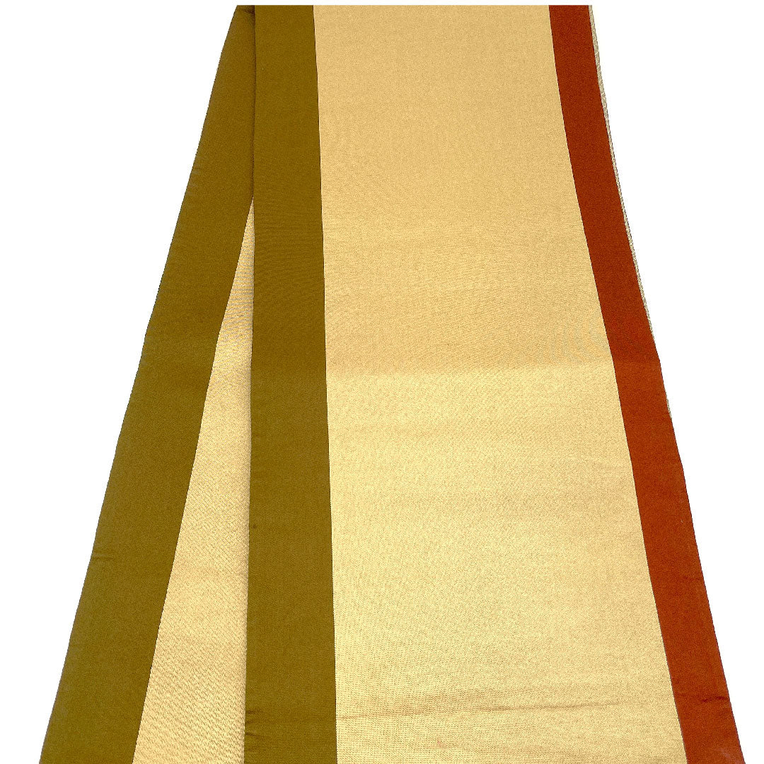 Fukuro Obi Long-tailed Bird Flower Obi Length 423cm Pure Silk S Rank Six-pass Formal Gold 1123002232321