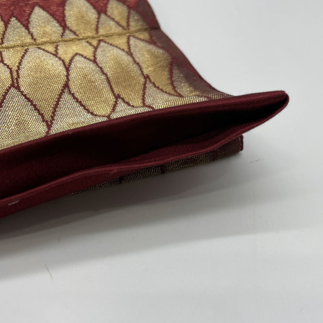 Fukuro Obi Landscape Painting Hikigaku Length 417cm Pure Silk S Rank Six-way Formal Brown 1123000902314
