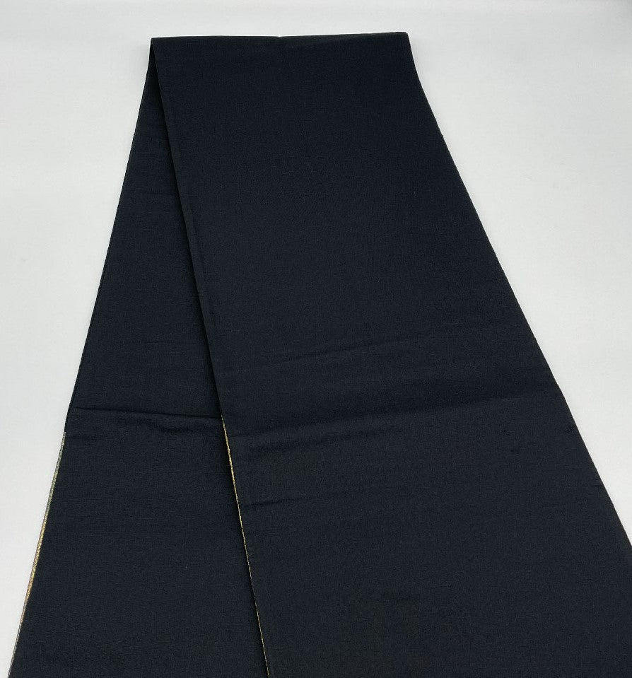 Fukuro Obi (Sleeve Belt) with Landscape Painting, Length 424cm, Pure Silk, A Rank, Six-Ply, Formal, Green, 1123000813319