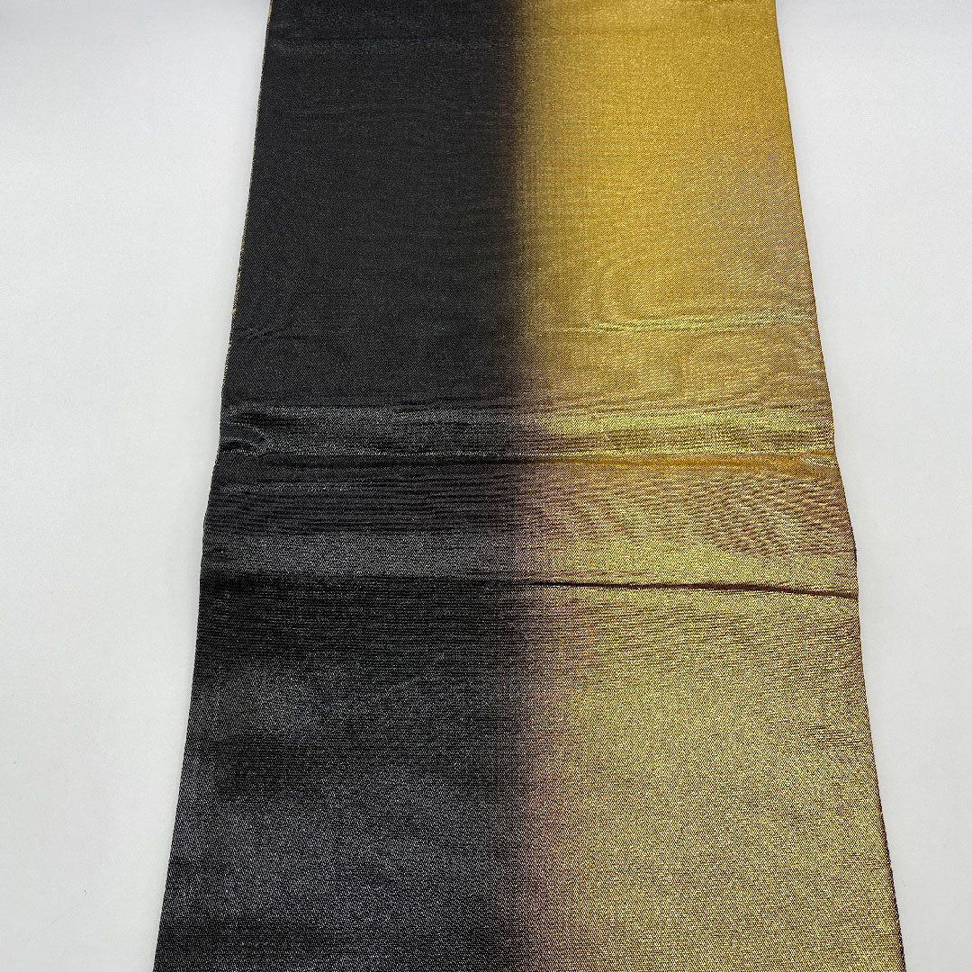 Fukuro Obi, Length 424cm, Pure Silk, A Rank, Six-way, Formal, Gold, 1123000613321