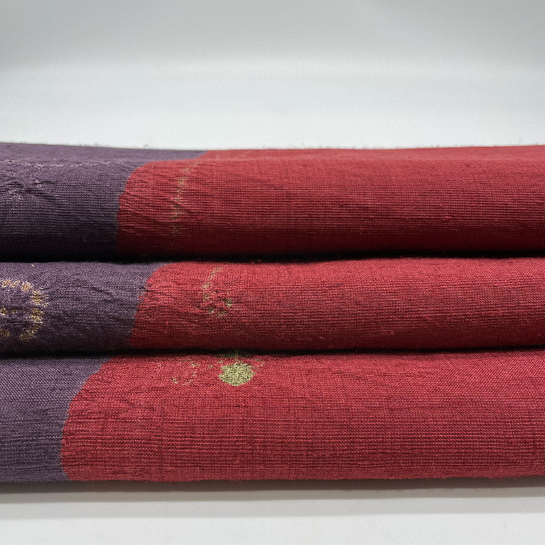 [Untailored] Fukuro obi, pure silk, S rank, length 428cm, full-width pattern, casual, red, 1123000572312