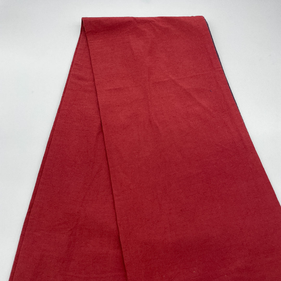 [Untailored] Fukuro obi, pure silk, S rank, length 428cm, full-width pattern, casual, red, 1123000572312